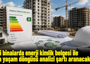 Yeni binalarda enerji kimlik belgesi ve yaşam döngüsü analizi şartı