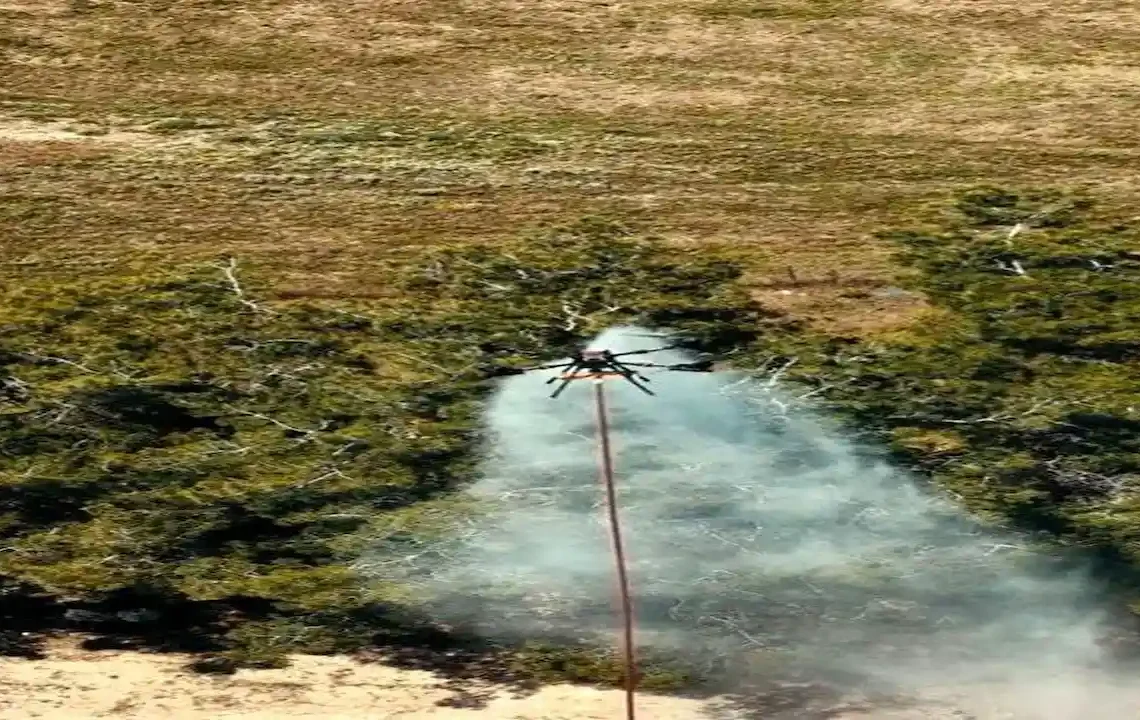 Yangında İlk Kez Kullanılan Yenilikçi Dron Sistemi Başarıyla Test Edildi