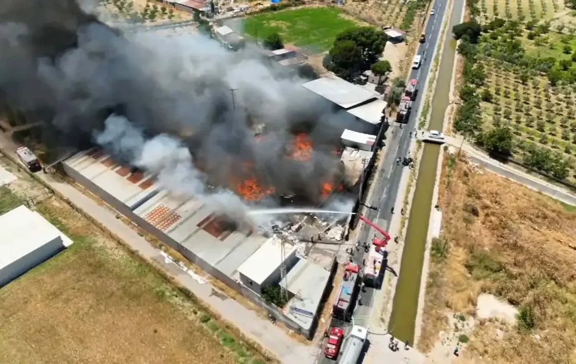 İzmir’de geri dönüşüm fabrikasında yangın